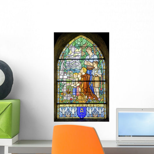 Pont-de-beauvoisin Stained Glass 2 Wall Decal