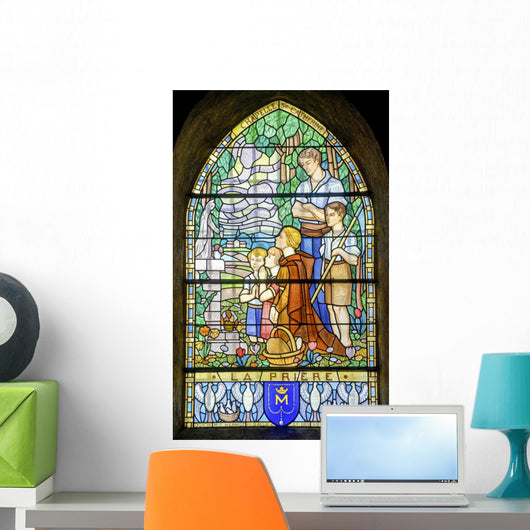 Pont-de-beauvoisin Stained Glass 2 Wall Decal