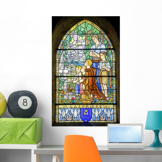 Pont-de-beauvoisin Stained Glass 2 Wall Decal