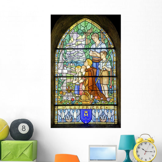 Pont-de-beauvoisin Stained Glass 2 Wall Decal