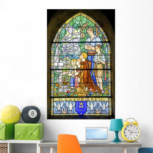 Pont-de-beauvoisin Stained Glass 2 Wall Decal