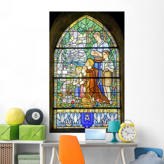 Pont-de-beauvoisin Stained Glass 2 Wall Decal