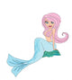 Beautiful Mermaid Doodle Illustration Wall Decal