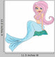 Beautiful Mermaid Doodle Illustration Wall Decal