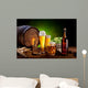 Beer Barrel with Beer Wall Decal