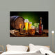 Beer Barrel with Beer Wall Decal