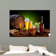 Beer Barrel with Beer Wall Decal
