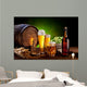 Beer Barrel with Beer Wall Decal