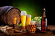 Beer Barrel with Beer Wall Decal