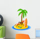 Travel Palm Trees Surfboards Wall Decal