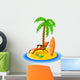 Travel Palm Trees Surfboards Wall Decal