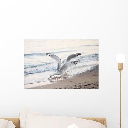 Seagulls Sea with Open Wall Decal
