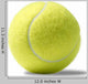 Yellow Tennis Ball White Wall Decal
