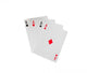 Four Aces White Wall Decal