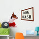 Dog Wash Sign Showing Wall Decal