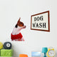 Dog Wash Sign Showing Wall Decal
