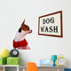 Dog Wash Sign Showing Wall Decal