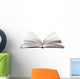 Open Book Pages Flipping Wall Decal