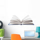 Open Book Pages Flipping Wall Decal