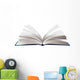 Open Book Pages Flipping Wall Decal