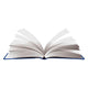 Open Book Pages Flipping Wall Decal