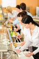 Cafeteria Lunch Two Office Wall Decal
