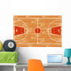 Wooden Parquet Floor Basketball Wall Decal