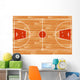 Wooden Parquet Floor Basketball Wall Decal