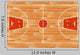 Wooden Parquet Floor Basketball Wall Decal