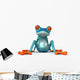 Blue Frog Wall Decal