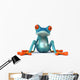 Blue Frog Wall Decal