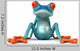Blue Frog Wall Decal