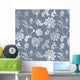 Traditional Floral Pattern Textile Wall Decal