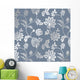 Traditional Floral Pattern Textile Wall Decal