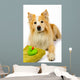 Dog Reading for Bath Wall Decal