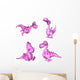 Pink Dragon Pack 2of3 Wall Decal