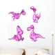 Pink Dragon Pack 2of3 Wall Decal