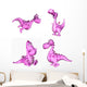 Pink Dragon Pack 2of3 Wall Decal