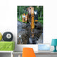 Road Construction Tractor Excavator Wall Decal
