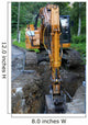 Road Construction Tractor Excavator Wall Decal