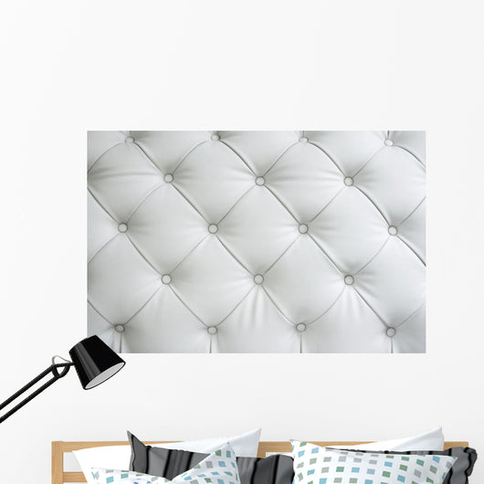 Texture White Leather Wall Decal