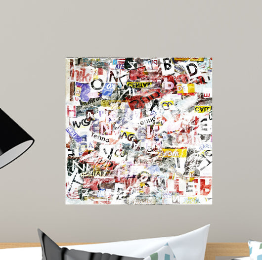 Grunge Textured Wall Decal
