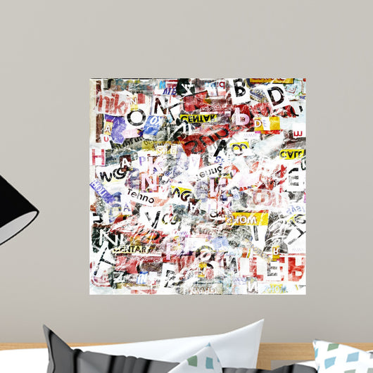 Grunge Textured Wall Decal