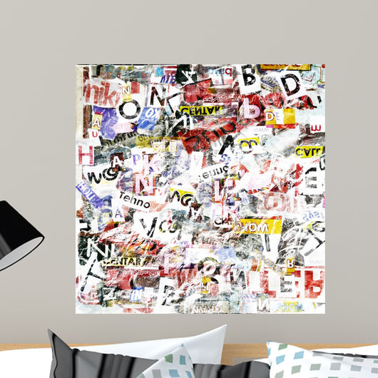 Grunge Textured Wall Decal