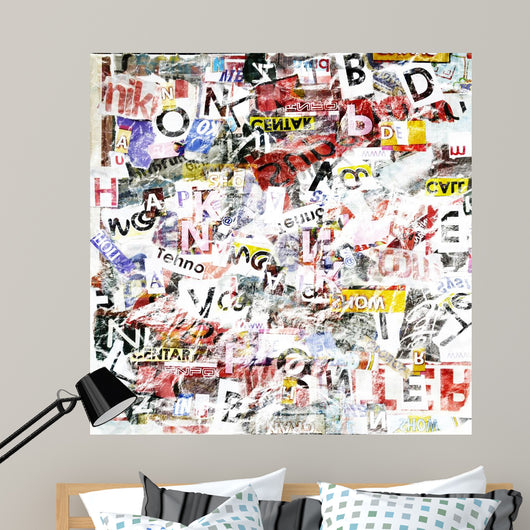 Grunge Textured Wall Decal