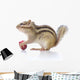 Chipmunk Eating Grapes Wall Decal
