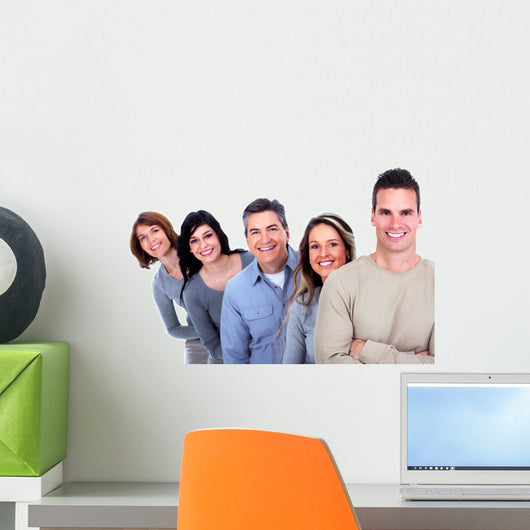 Group Happy People Wall Decal