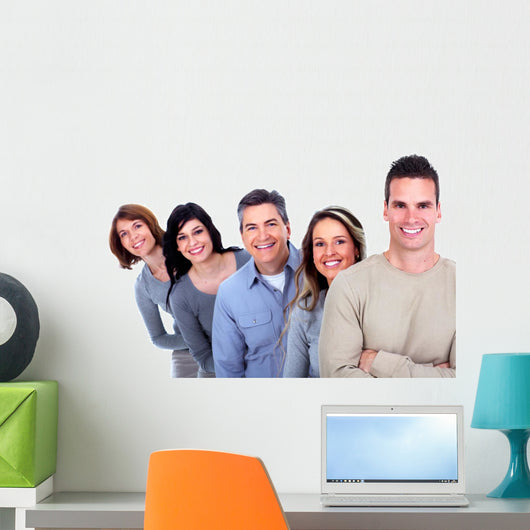 Group Happy People Wall Decal