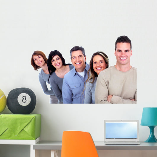 Group Happy People Wall Decal