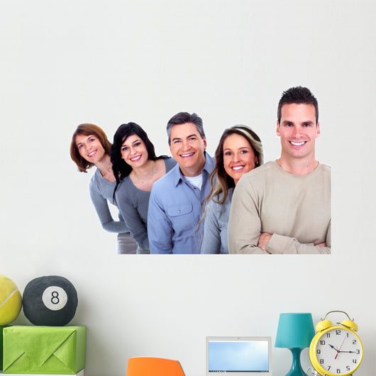 Group Happy People Wall Decal